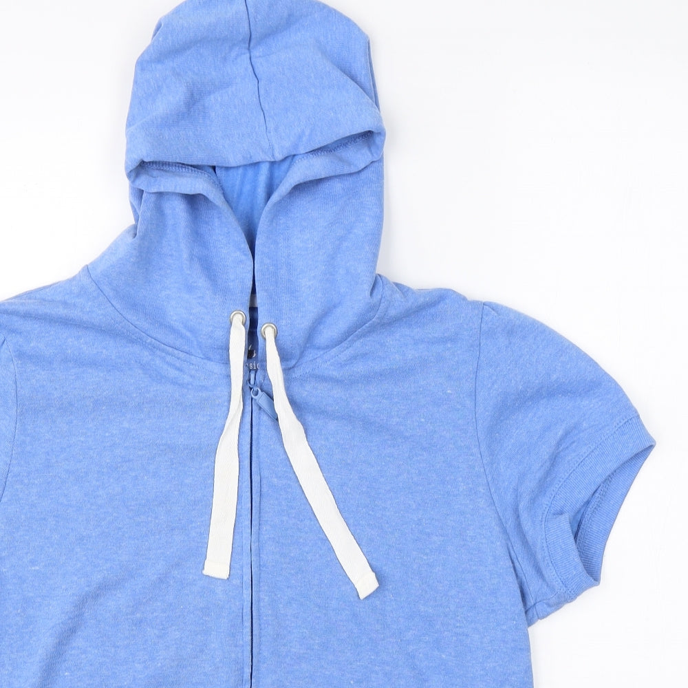 Peacocks Womens Blue   Full Zip Hoodie Size 16