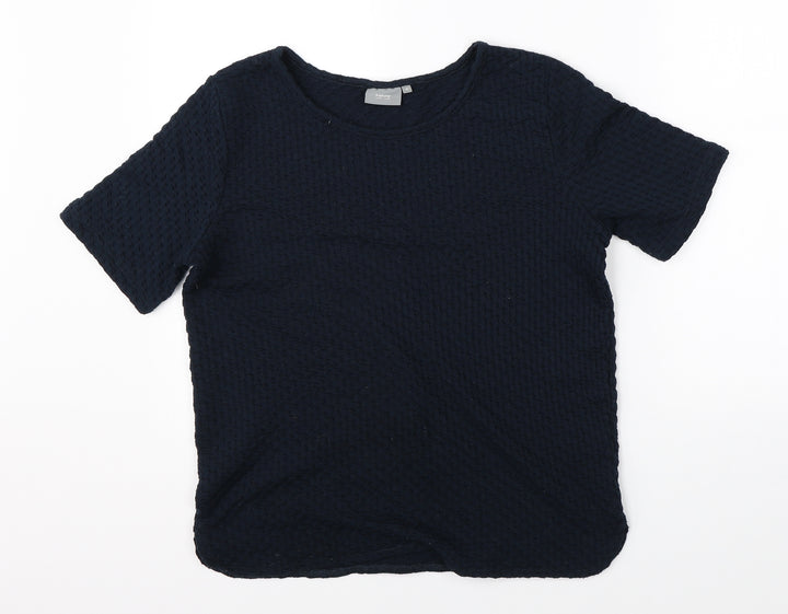 B Young Womens Blue   Basic Blouse Size M