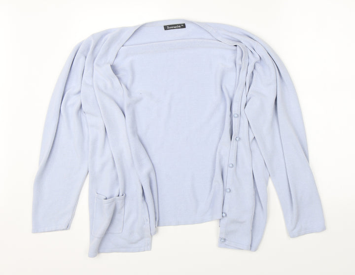 Bonmarché Womens Blue   Cardigan Jumper Size XL