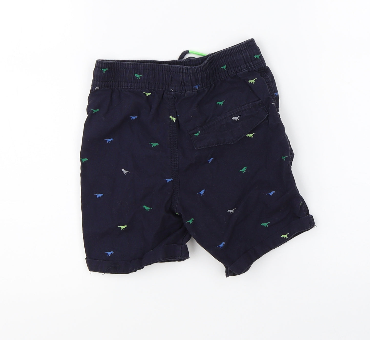 Denim Co Boys Blue   Cargo Shorts Size 3-4 Years - dinosaurs
