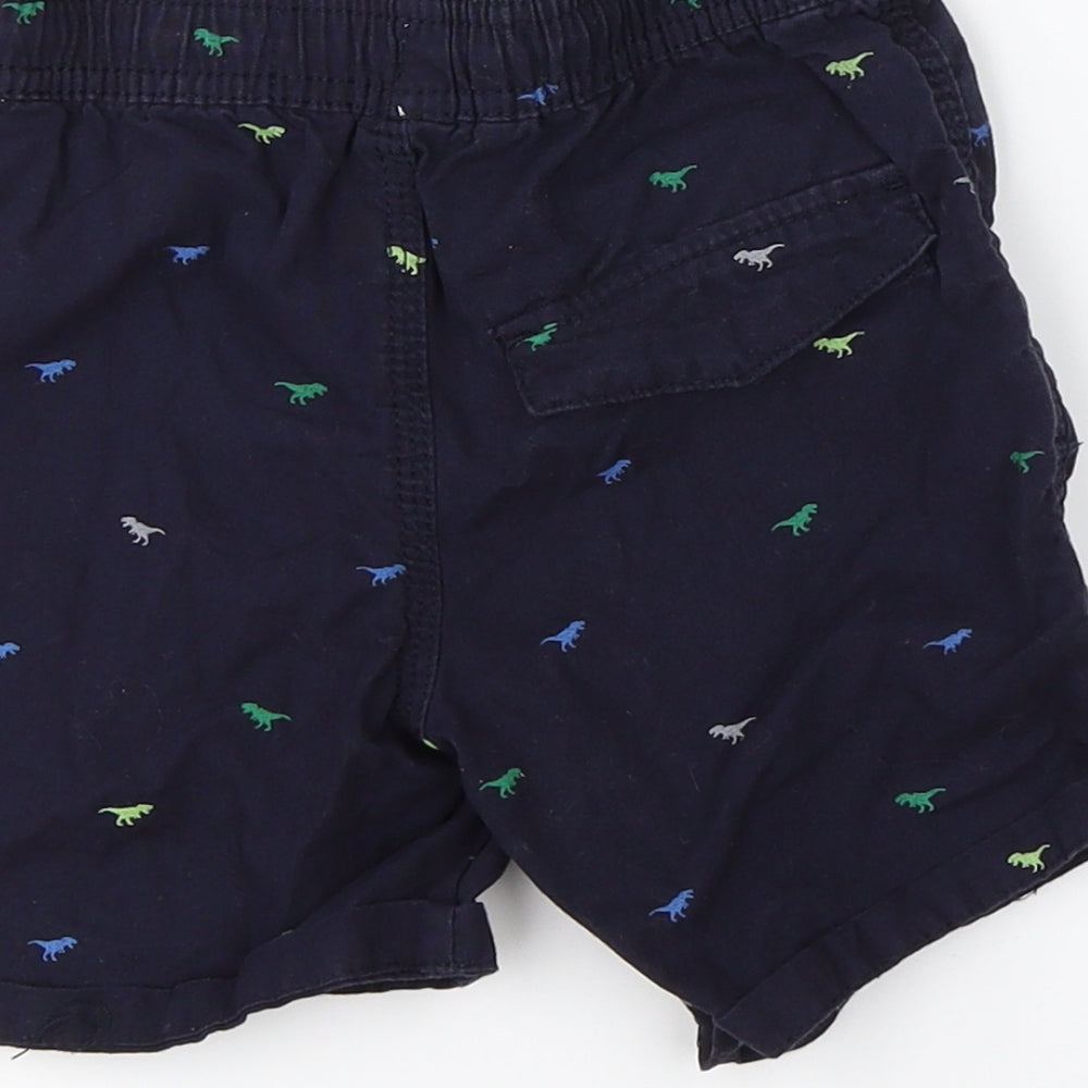 Denim Co Boys Blue   Cargo Shorts Size 3-4 Years - dinosaurs