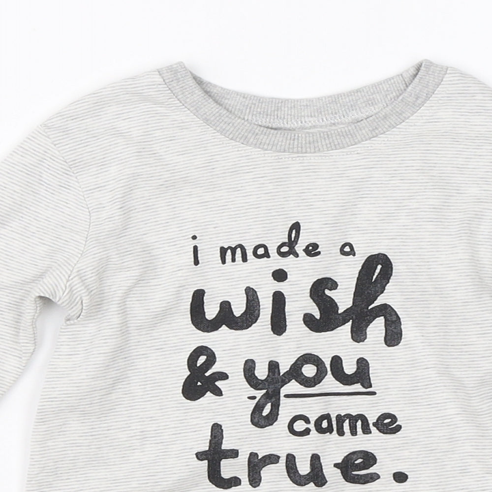 George Baby White   Pullover Jumper Size 12-18 Months