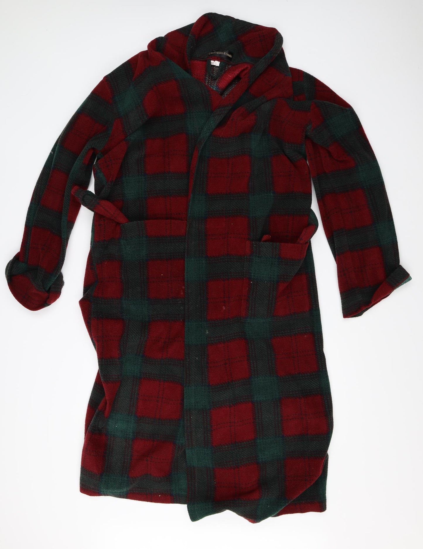 Lloyd Attree & Smith Mens Red Plaid   Robe Size L