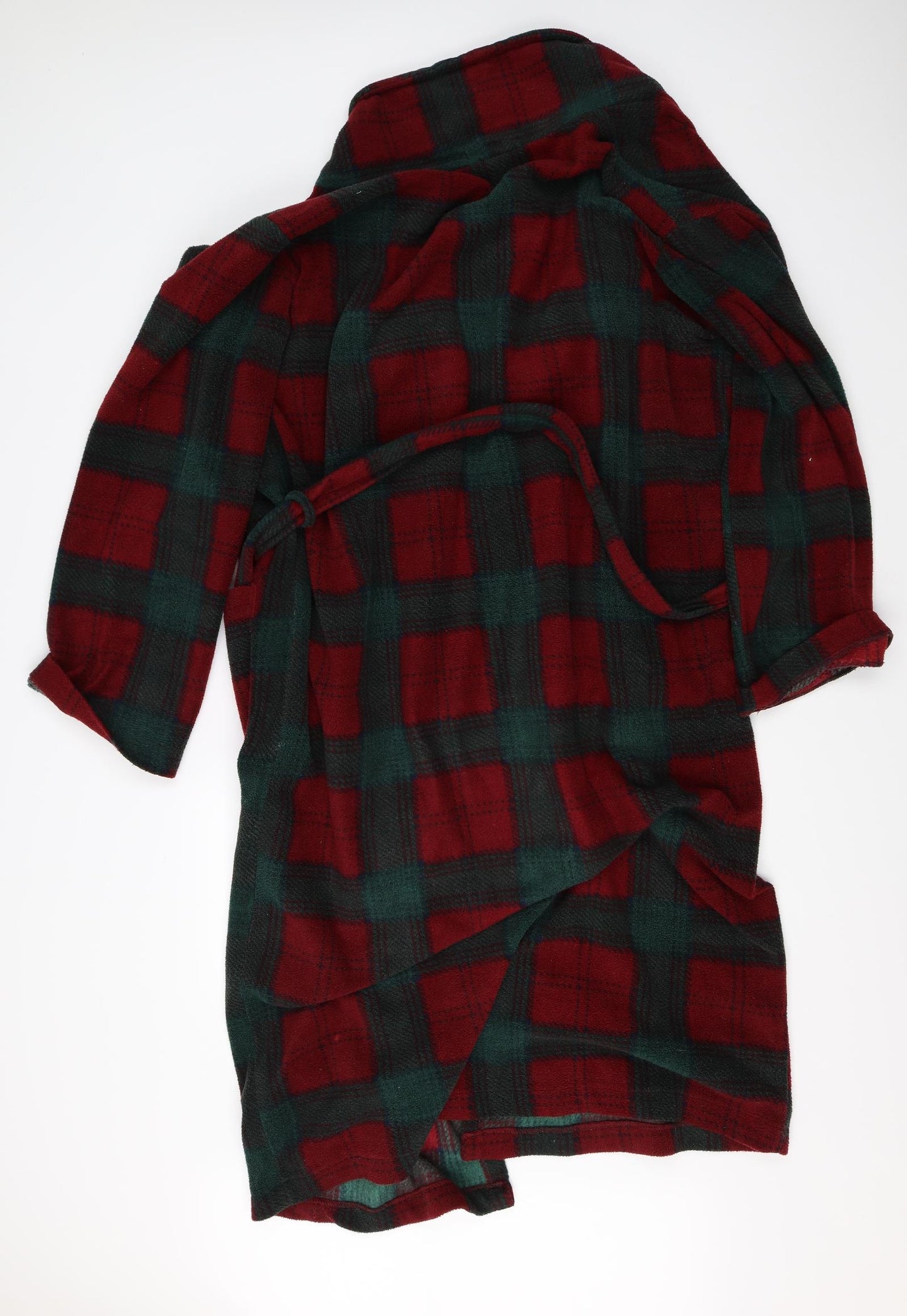 Lloyd Attree & Smith Mens Red Plaid   Robe Size L