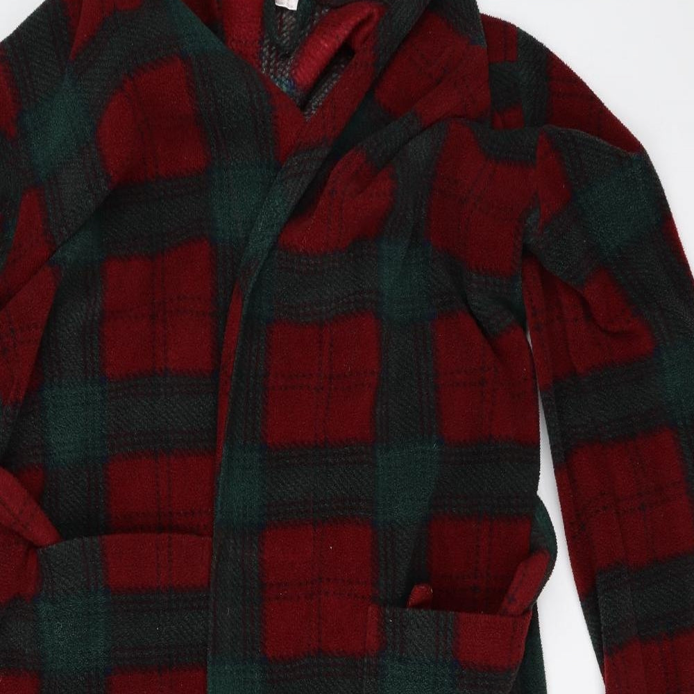 Lloyd Attree & Smith Mens Red Plaid   Robe Size L