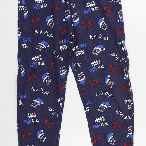 F&F Boys Blue    Lounge Pants Size 9-10 Years  - Christmas
