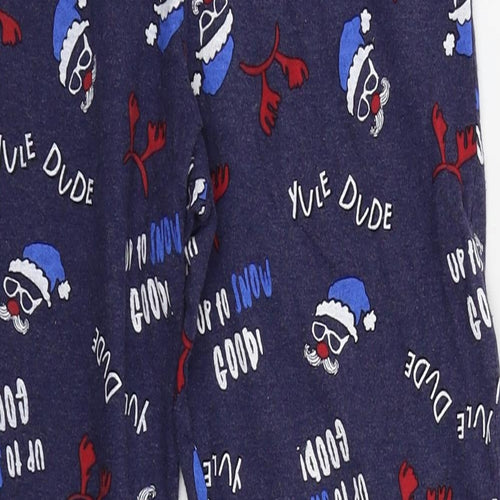 F&F Boys Blue    Lounge Pants Size 9-10 Years  - Christmas