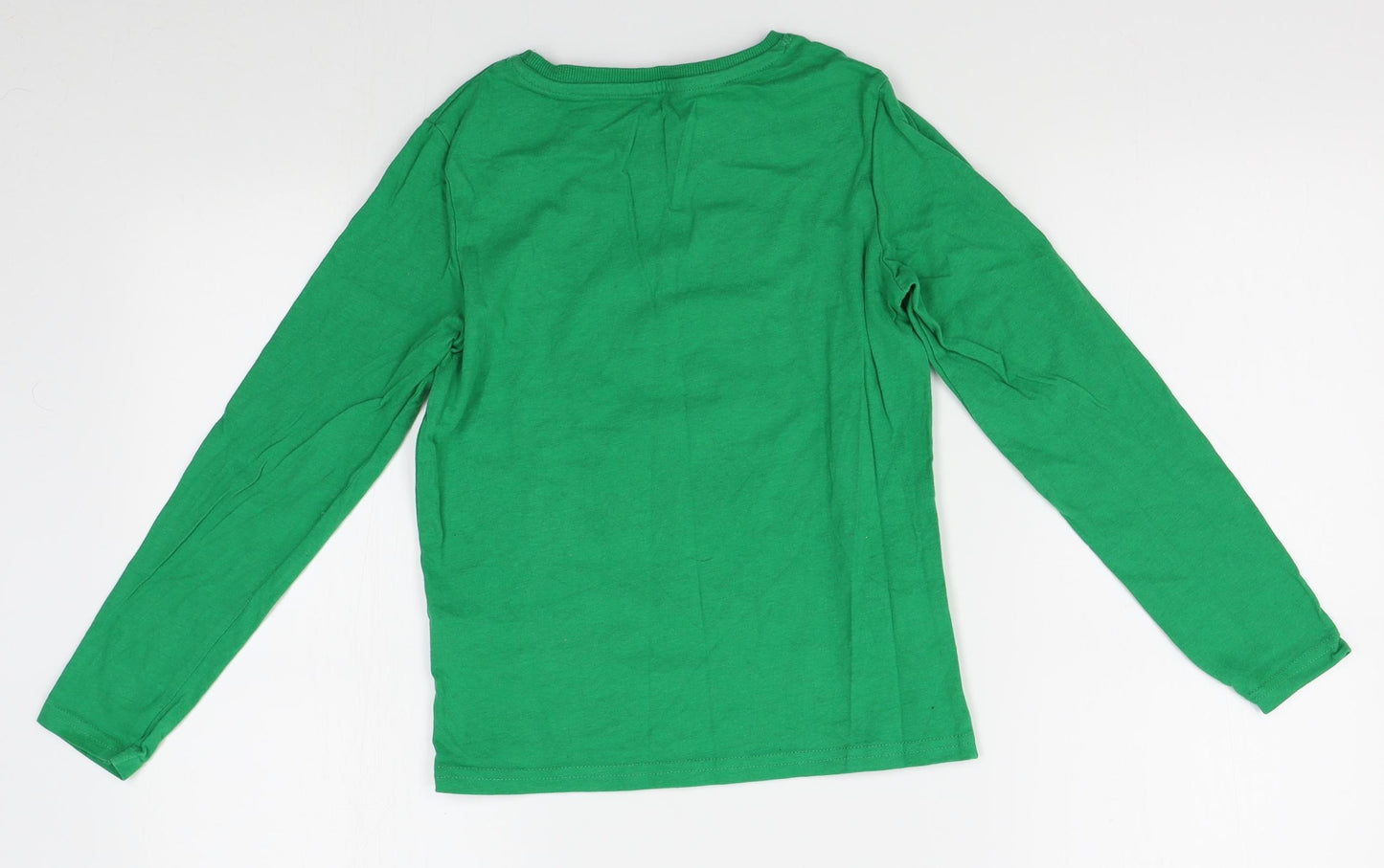 Lily & Dan Boys Green    Pyjama Top Size 9-10 Years  - elf in charge, Christmas