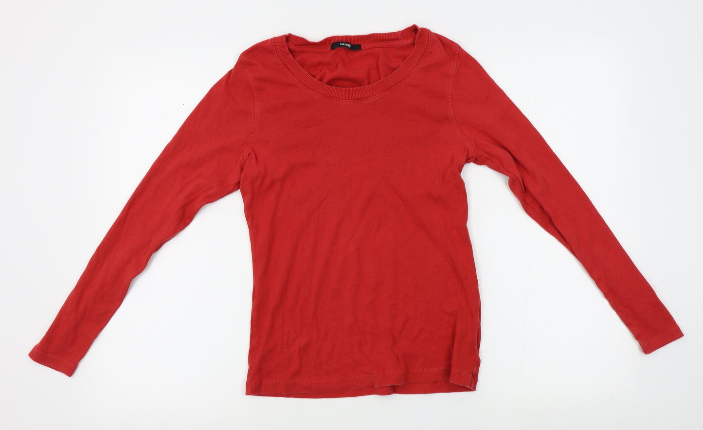 George Womens Red   Basic T-Shirt Size 12