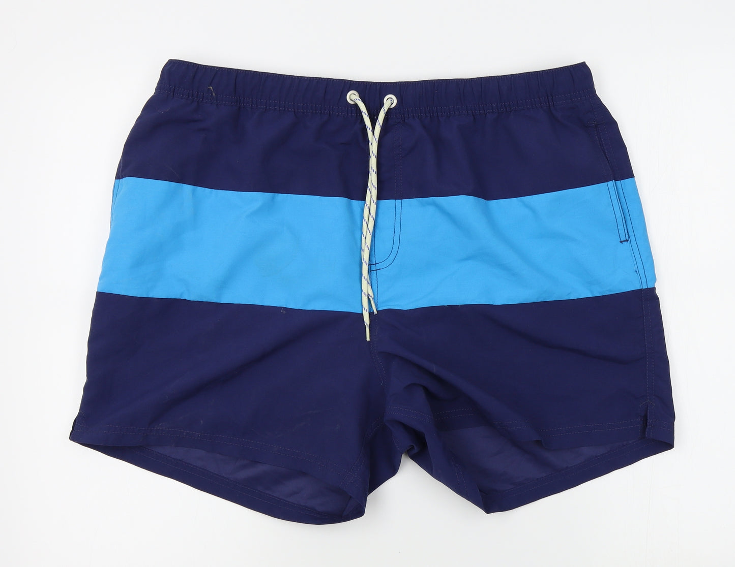 Red Herring Mens Blue Striped  Bermuda Shorts Size 2XL - swim