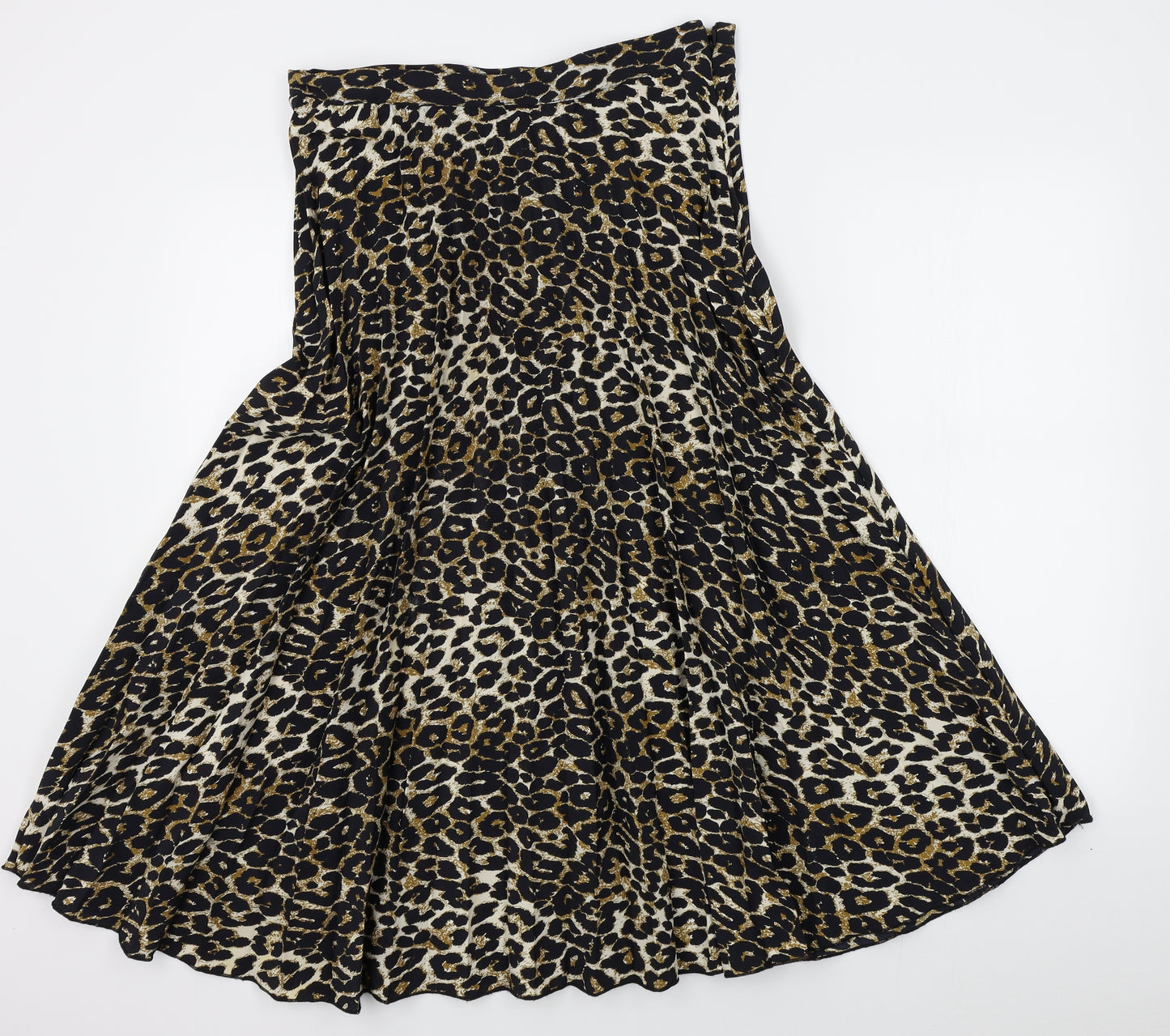 F&F Womens Brown Animal Print  Maxi Skirt Size 14