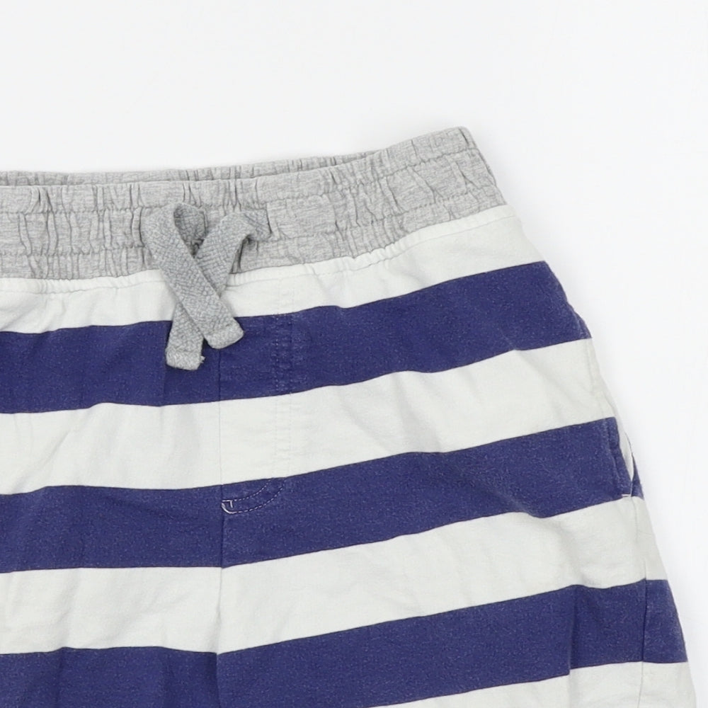Nutmeg Boys Blue Striped  Sweat Shorts Size 8-9 Years