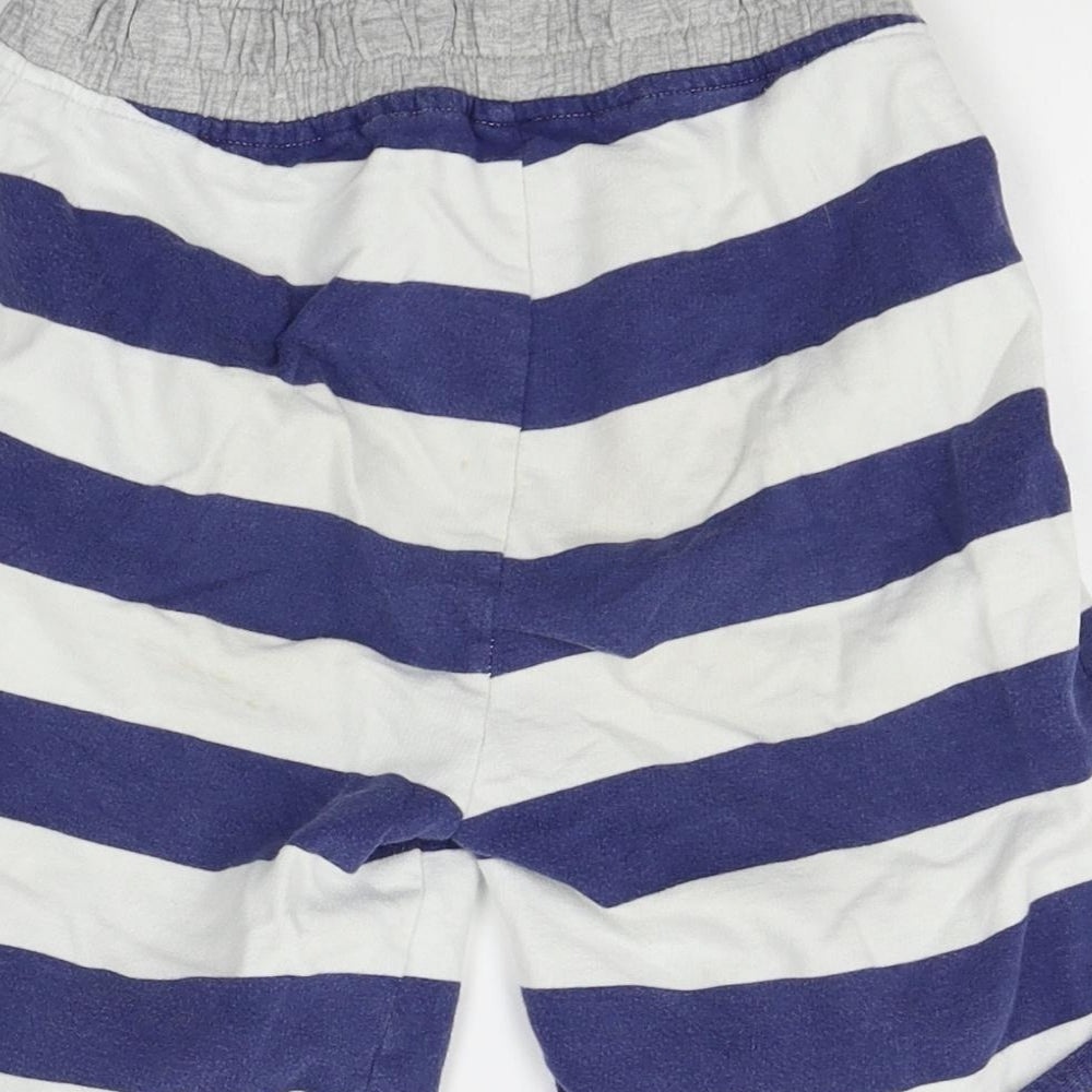 Nutmeg Boys Blue Striped  Sweat Shorts Size 8-9 Years