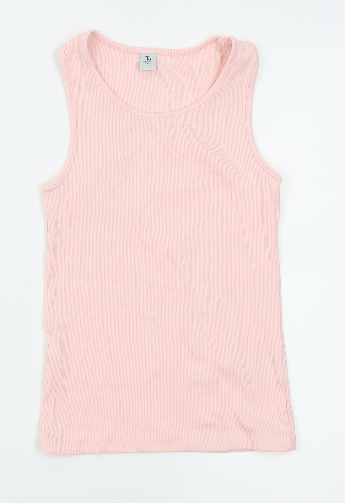TU Girls Pink   Basic Tank Size 12 Years