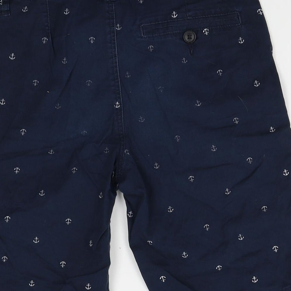 H&M Boys Blue   Chino Shorts Size 10-11 Years