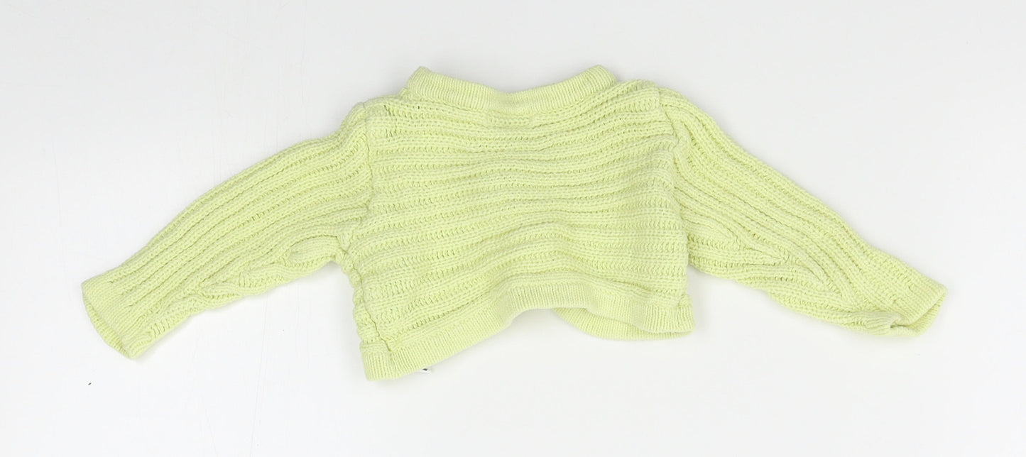 tout petits Girls Yellow   Cardigan Jumper Size 6-9 Months