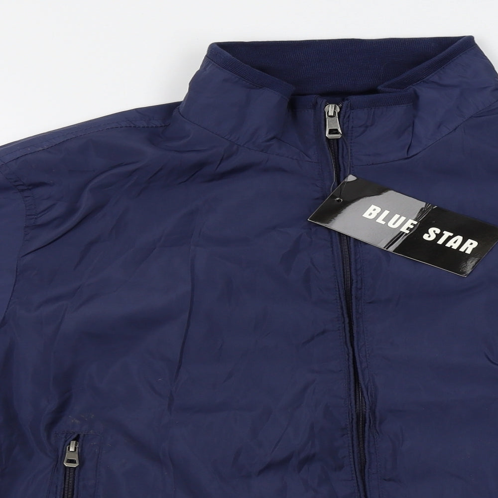 Blue Star Mens Blue   Jacket  Size XL