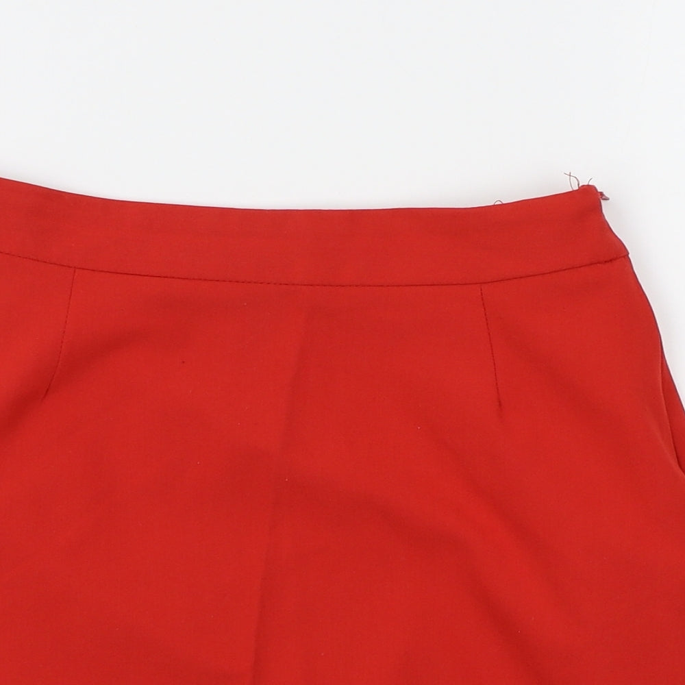 ASOS Womens Red   A-Line Skirt Size 6
