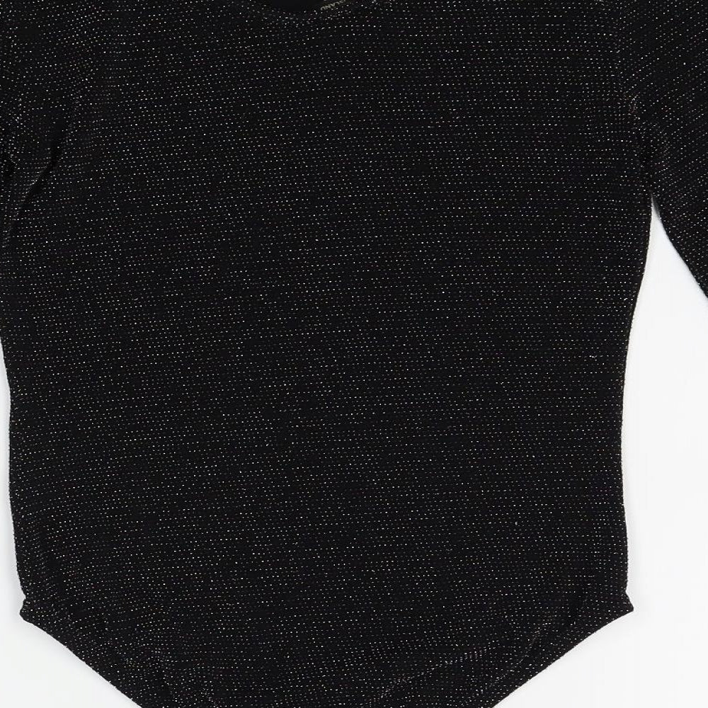 River Island Girls Black   Bodysuit One-Piece Size 11-12 Years