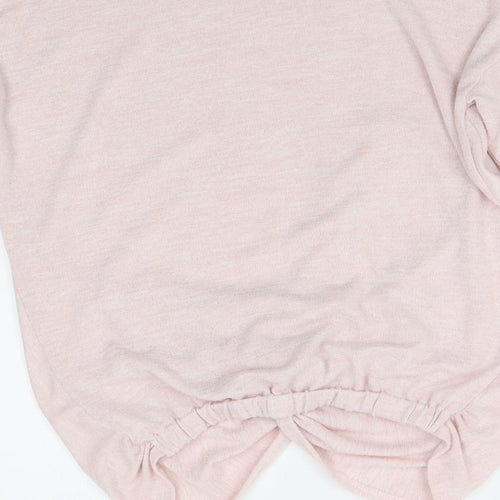 Primark Girls Pink   Pullover Jumper Size 14-15 Years  - tie detail