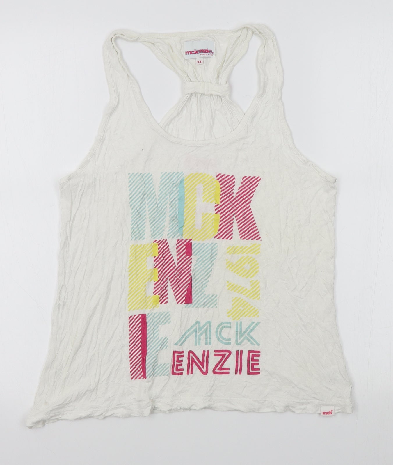JDSports Womens White   Basic Tank Size 14