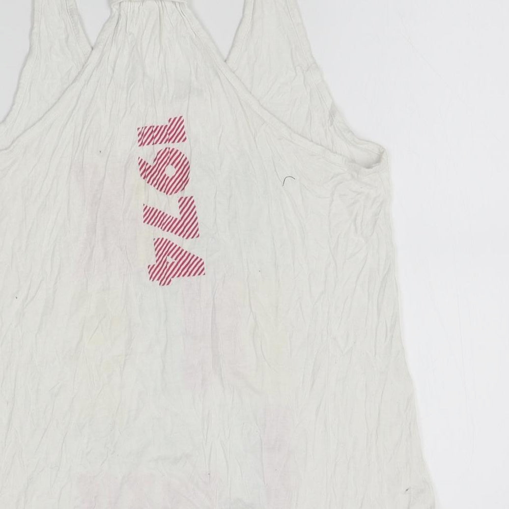 JDSports Womens White   Basic Tank Size 14