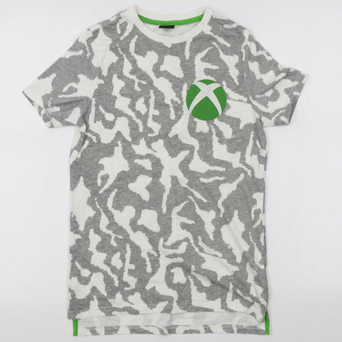 tesco Boys White   Basic T-Shirt Size 9-10 Years  - XBOX