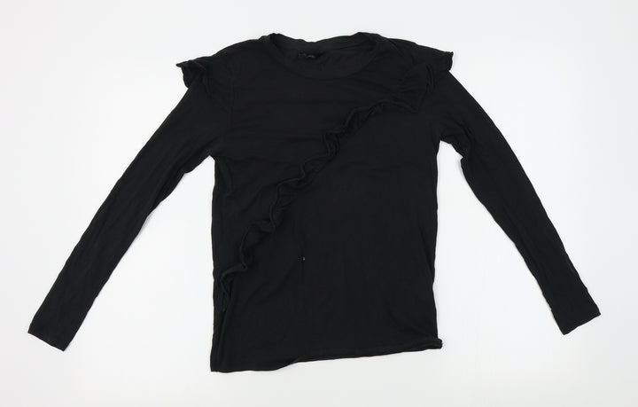 Topshop Womens Black   Basic T-Shirt Size 4