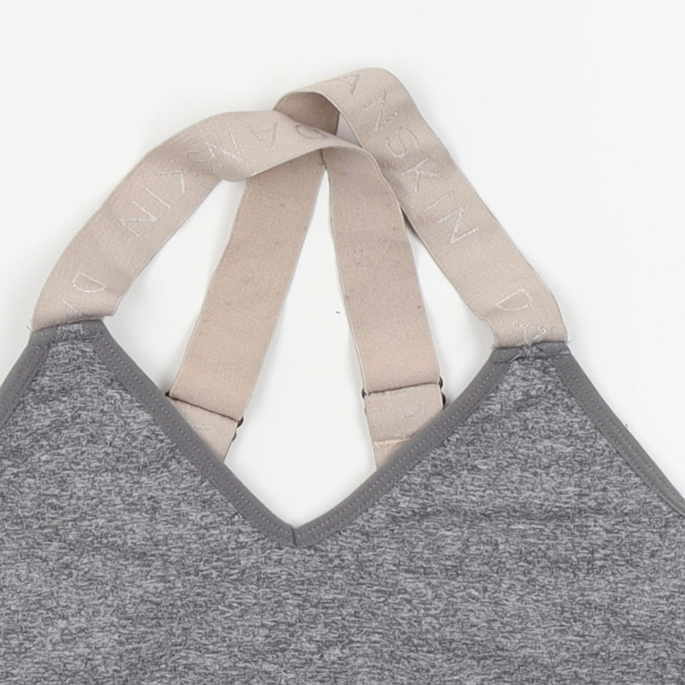 Danskin Womens Grey   Cropped Tank Size S  - sports bra