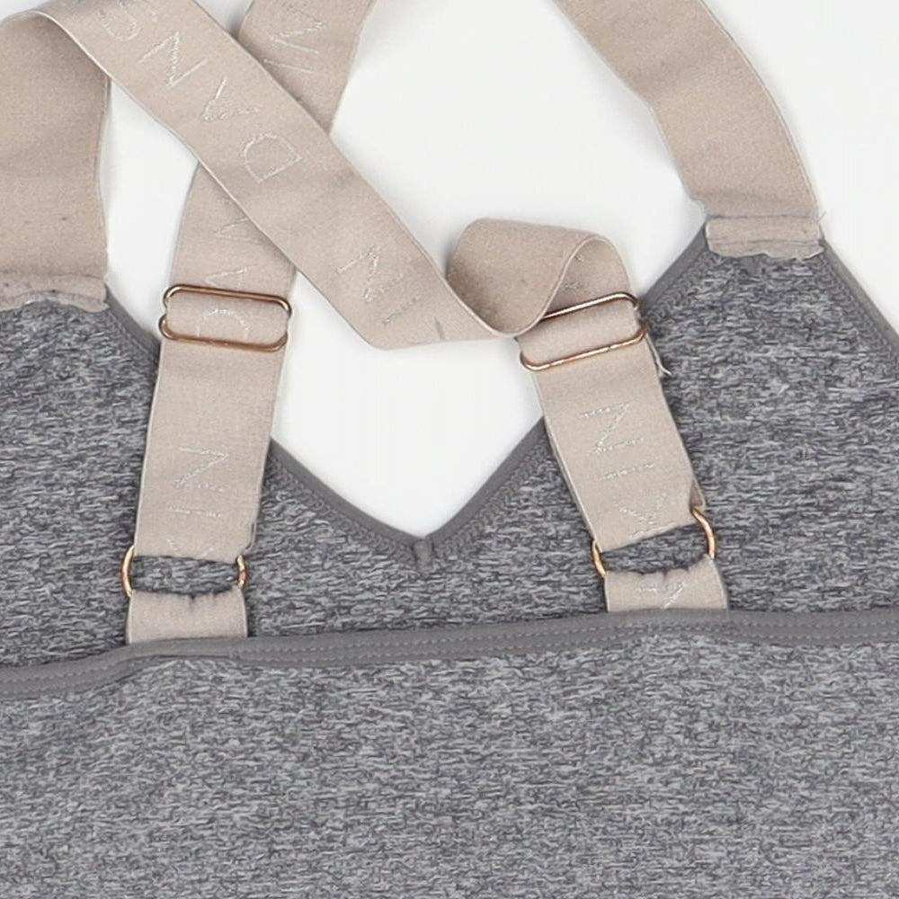 Danskin Womens Grey   Cropped Tank Size S  - sports bra