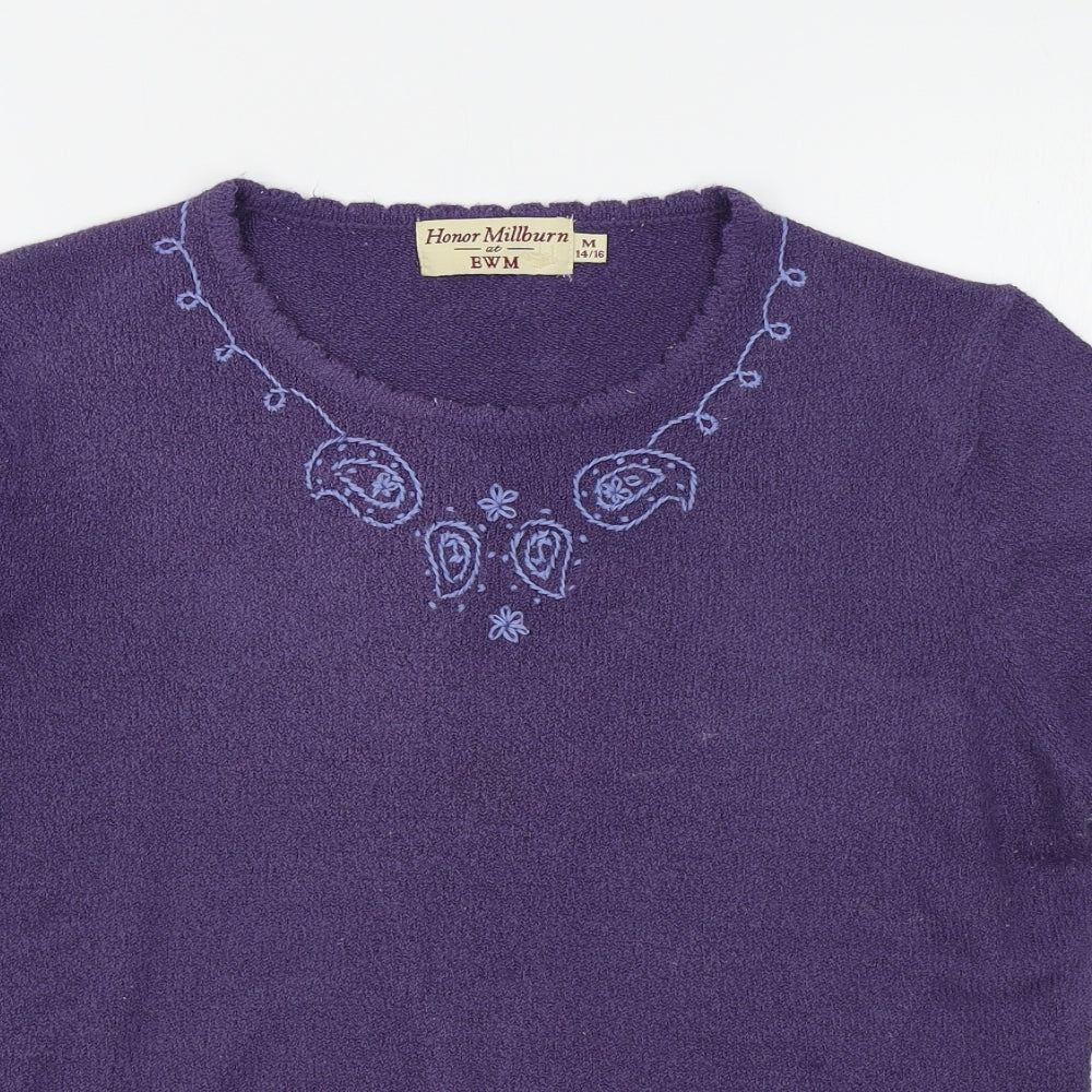 EWM Womens Purple   Pullover Jumper Size M