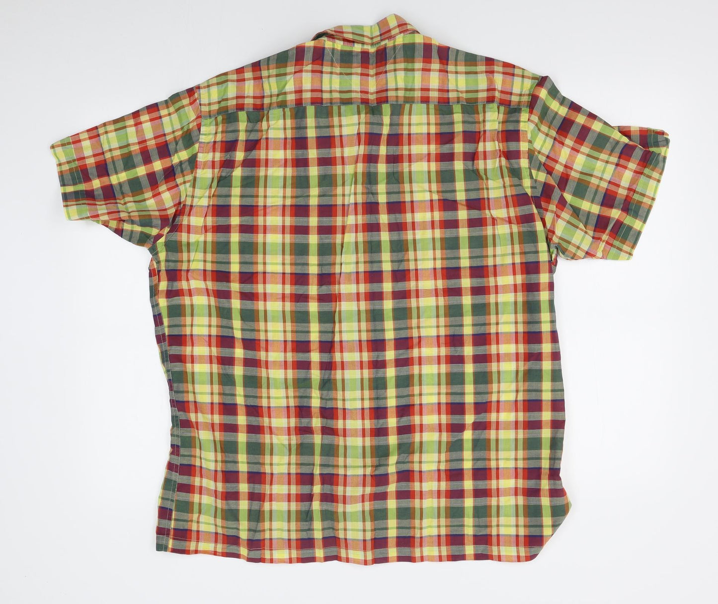 Tommy Hilfiger Mens Multicoloured Plaid   Button-Up Size XL