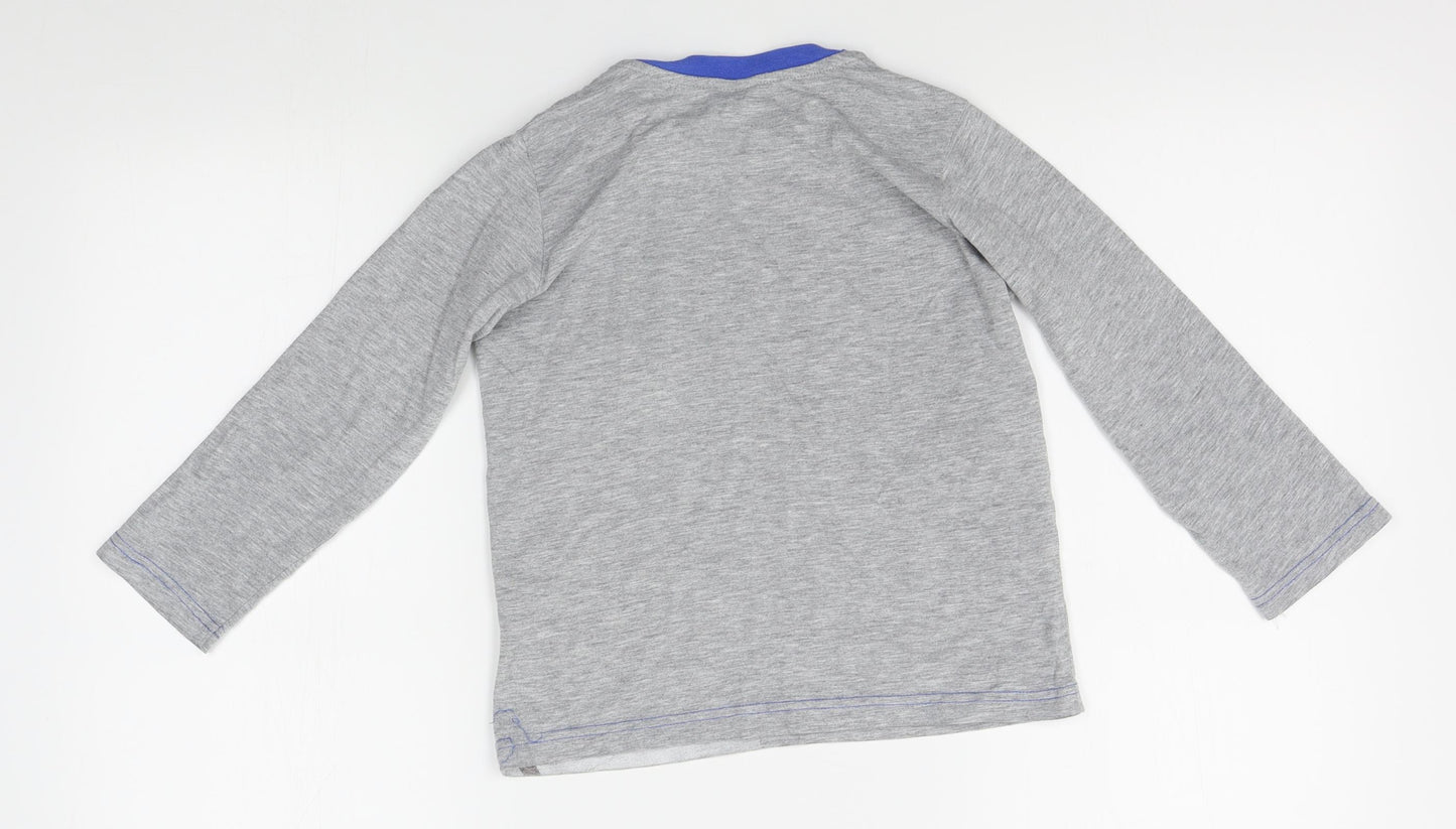 BHS Boys Grey   Basic T-Shirt Size 6-7 Years  - frozen, disney
