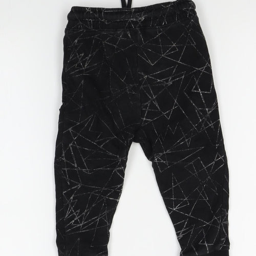 NEXT Boys Black   Jogger Trousers Size 3 Years - tapered leg dropped crotch