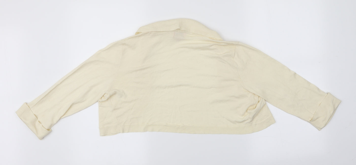 Phase Eight Womens Yellow   Cardigan Jumper Size 14