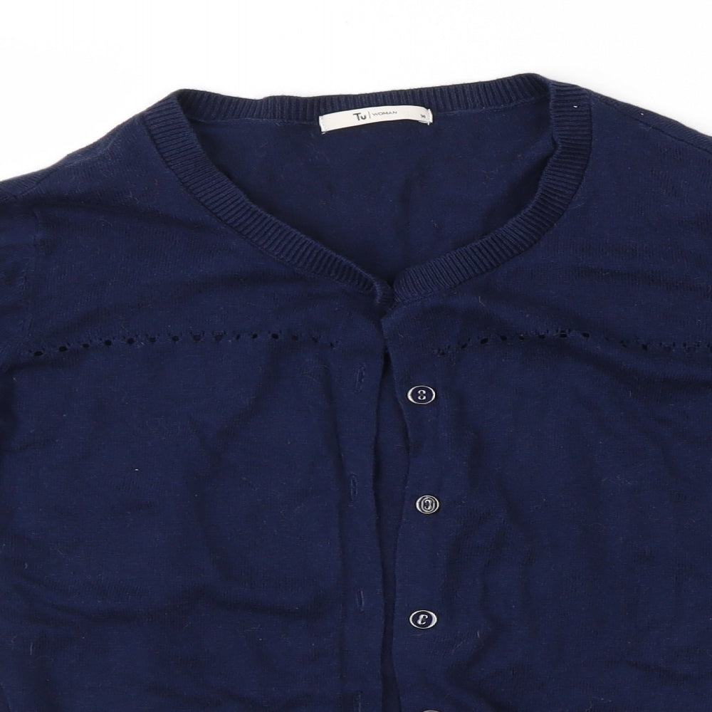 TU Womens Blue   Cardigan Jumper Size 14