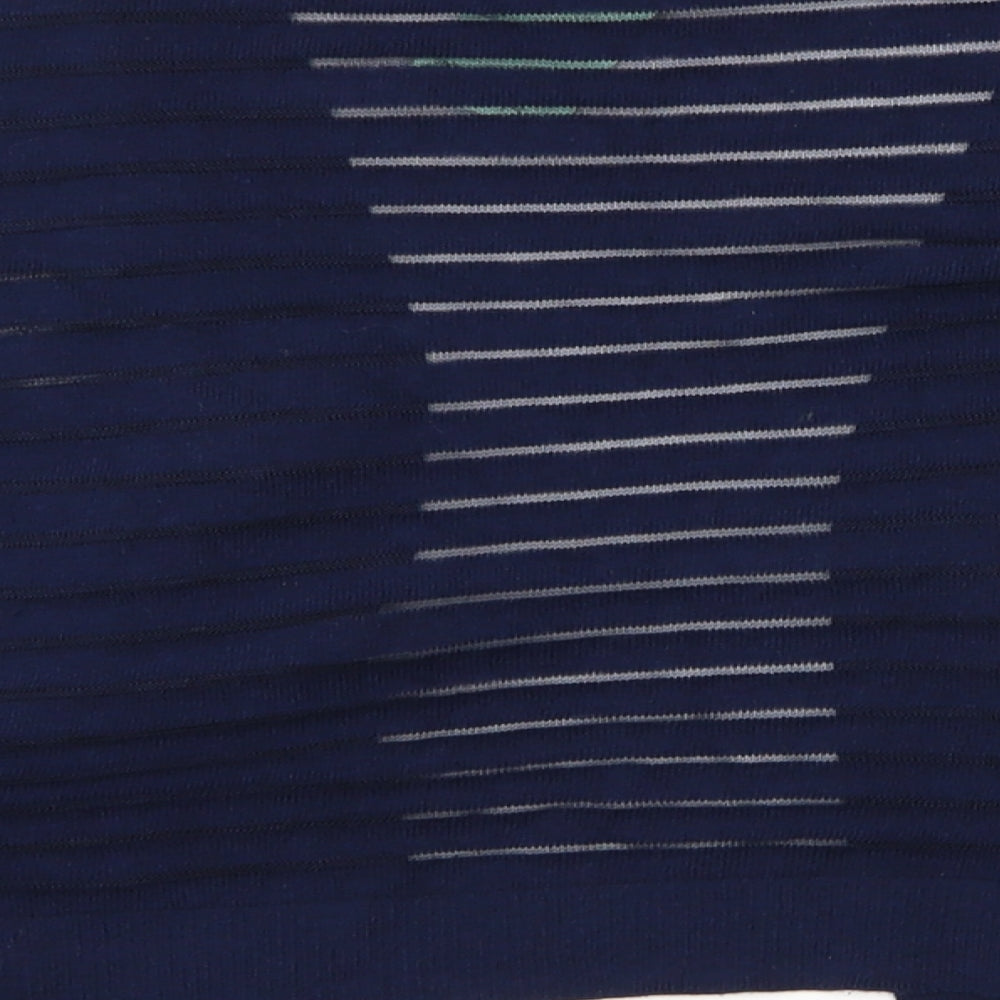 TU Womens Blue Striped  Cardigan Jumper Size 12