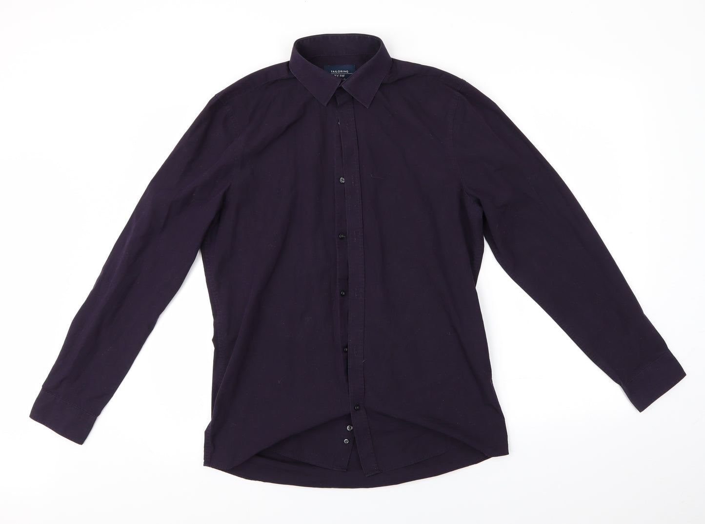 F&F Mens Purple    Dress Shirt Size 15