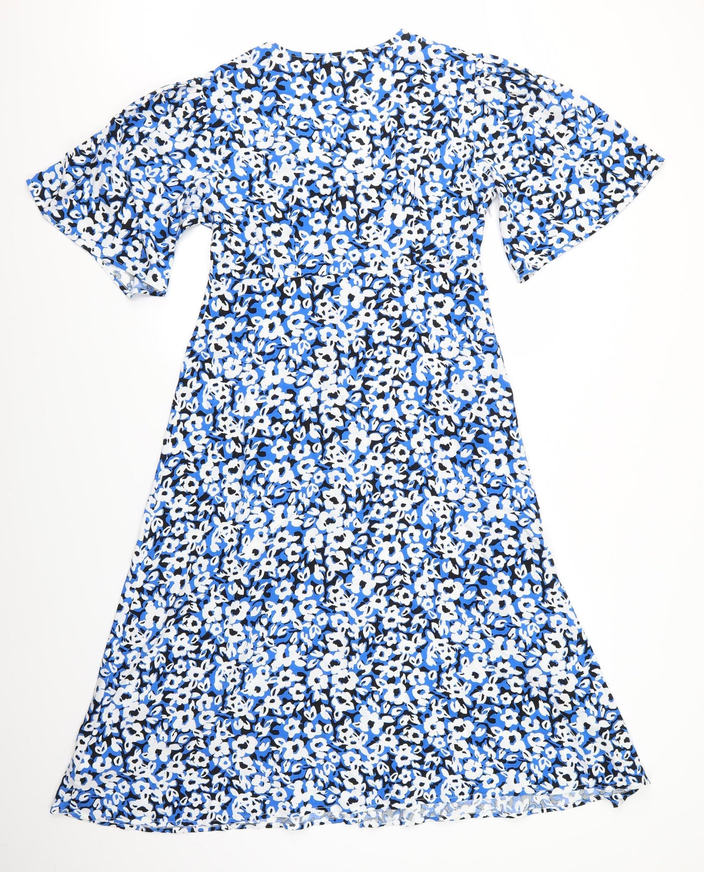 Principles Womens Blue Floral  A-Line  Size 12