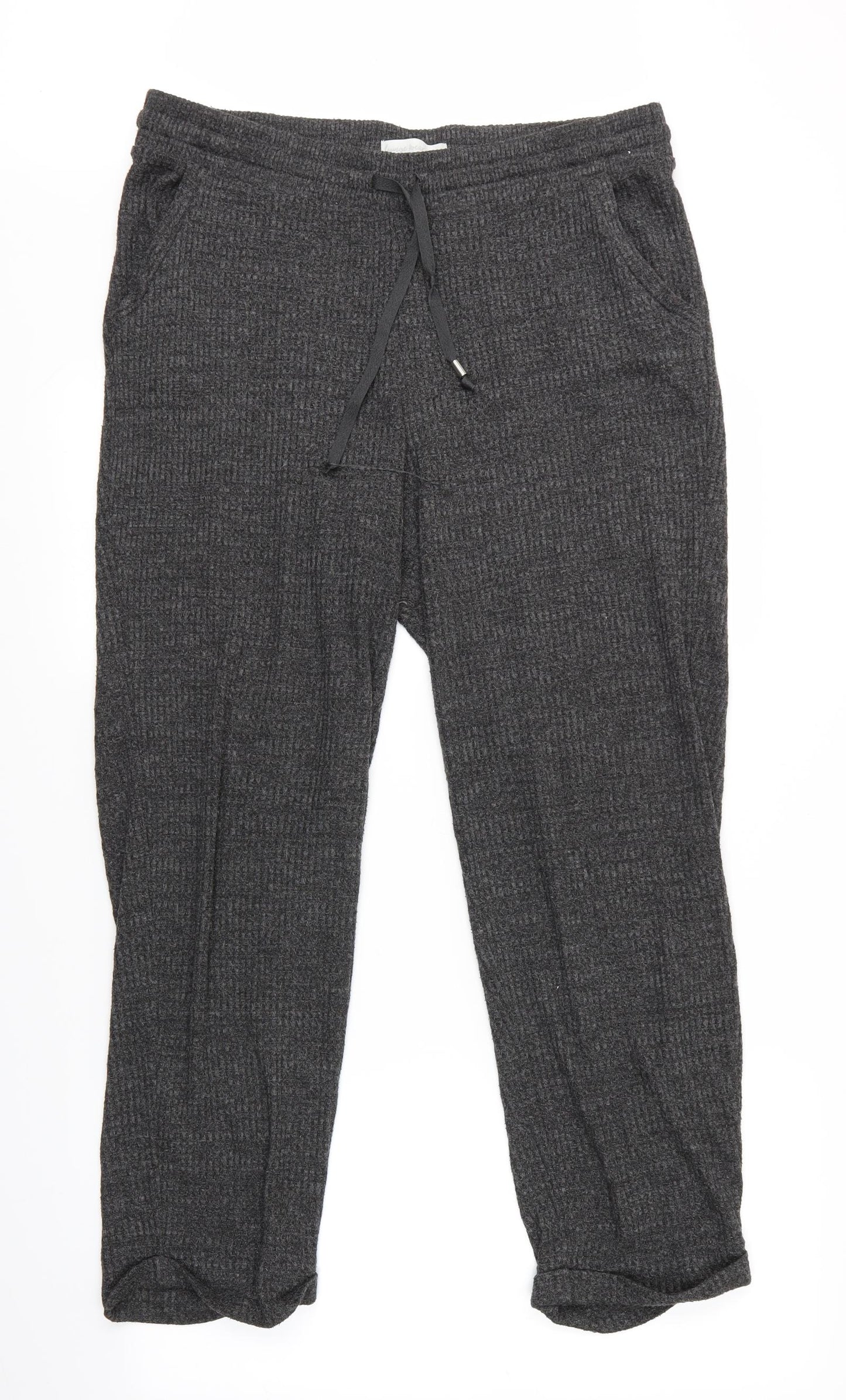 M&S Womens Grey   Sweatpants Trousers Size 14 L30 in