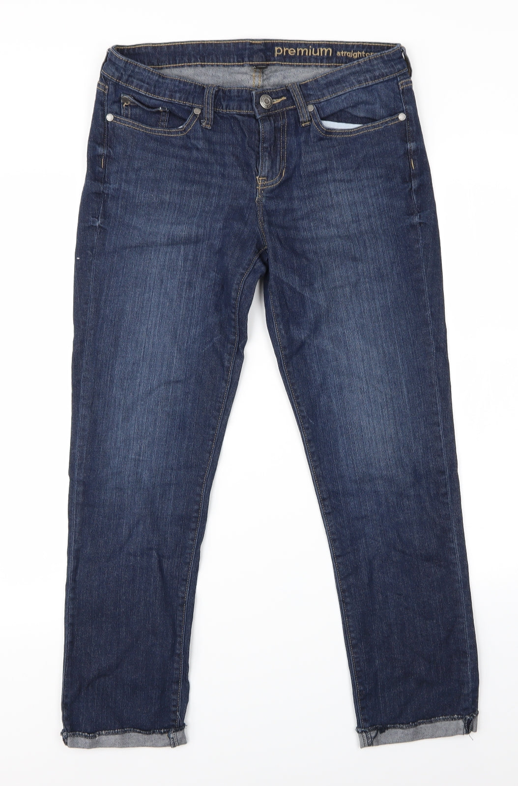 Preworn Womens Blue   Straight Jeans Size 6 L30 in