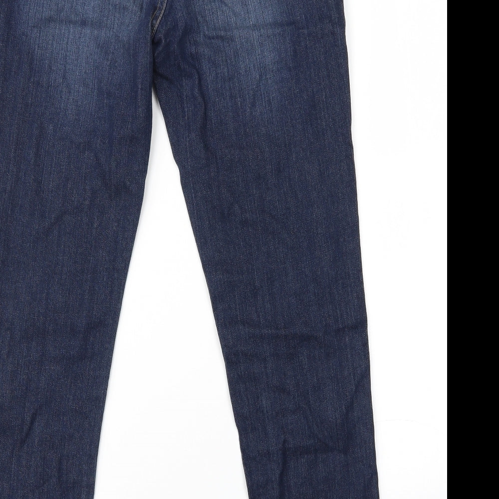 Preworn Womens Blue   Straight Jeans Size 6 L30 in
