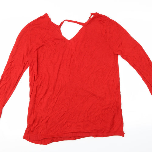 Peacocks Womens Red   Pullover Jumper Size 16