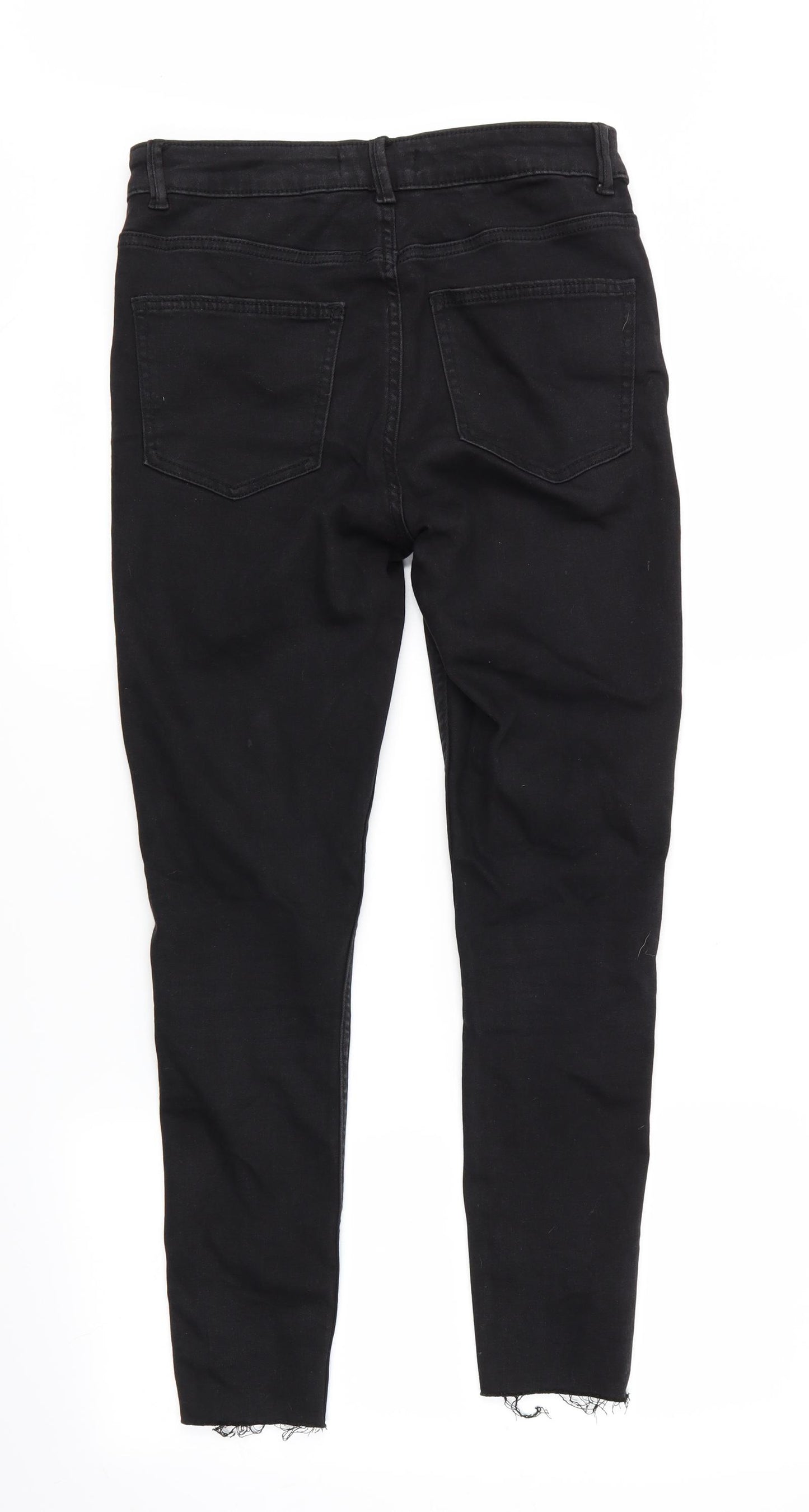 Denim Co. Womens Black   Straight Jeans Size 12 L30 in