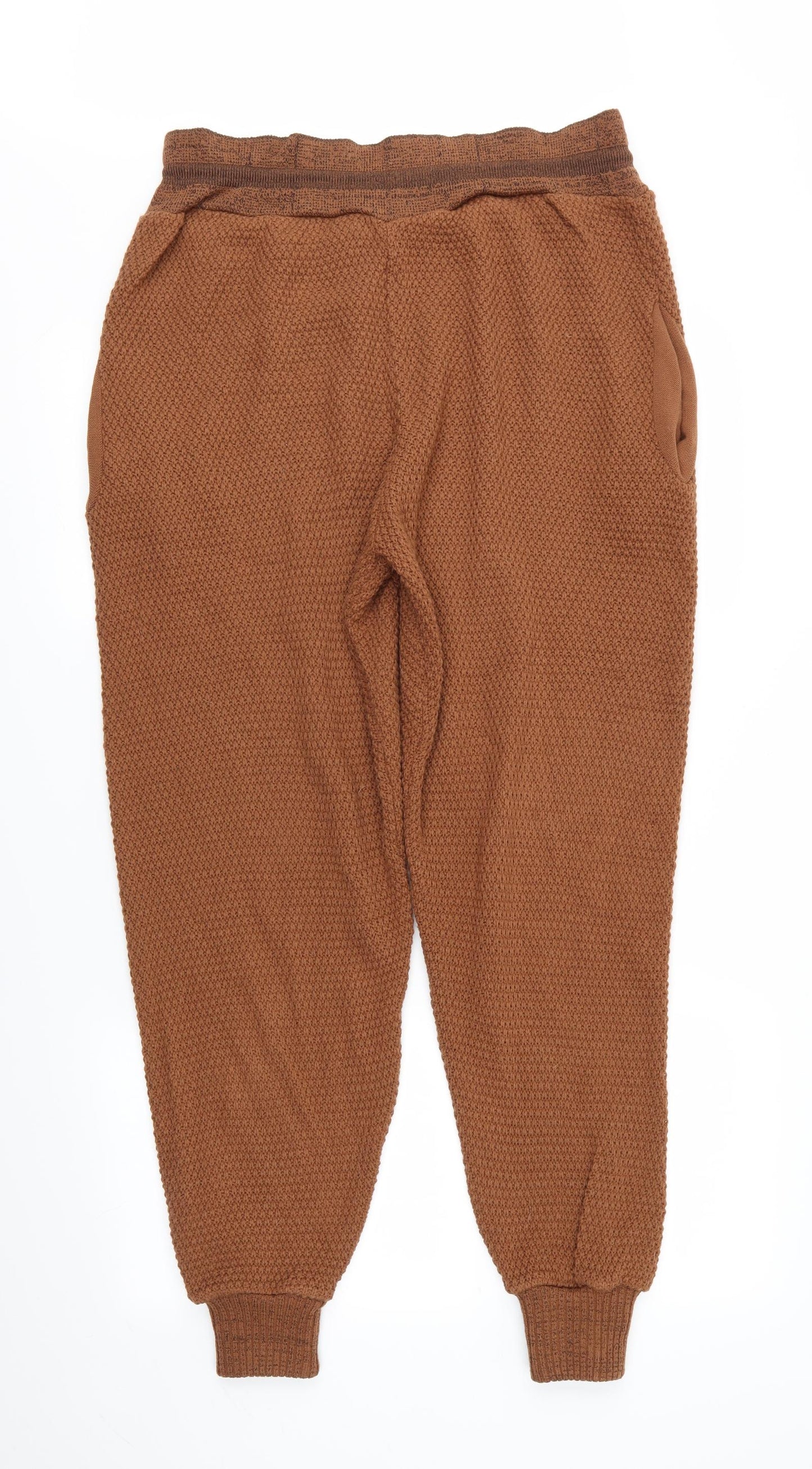 PRETTYLITTLETHING Womens Brown   Bloomer Trousers Size L L32 in