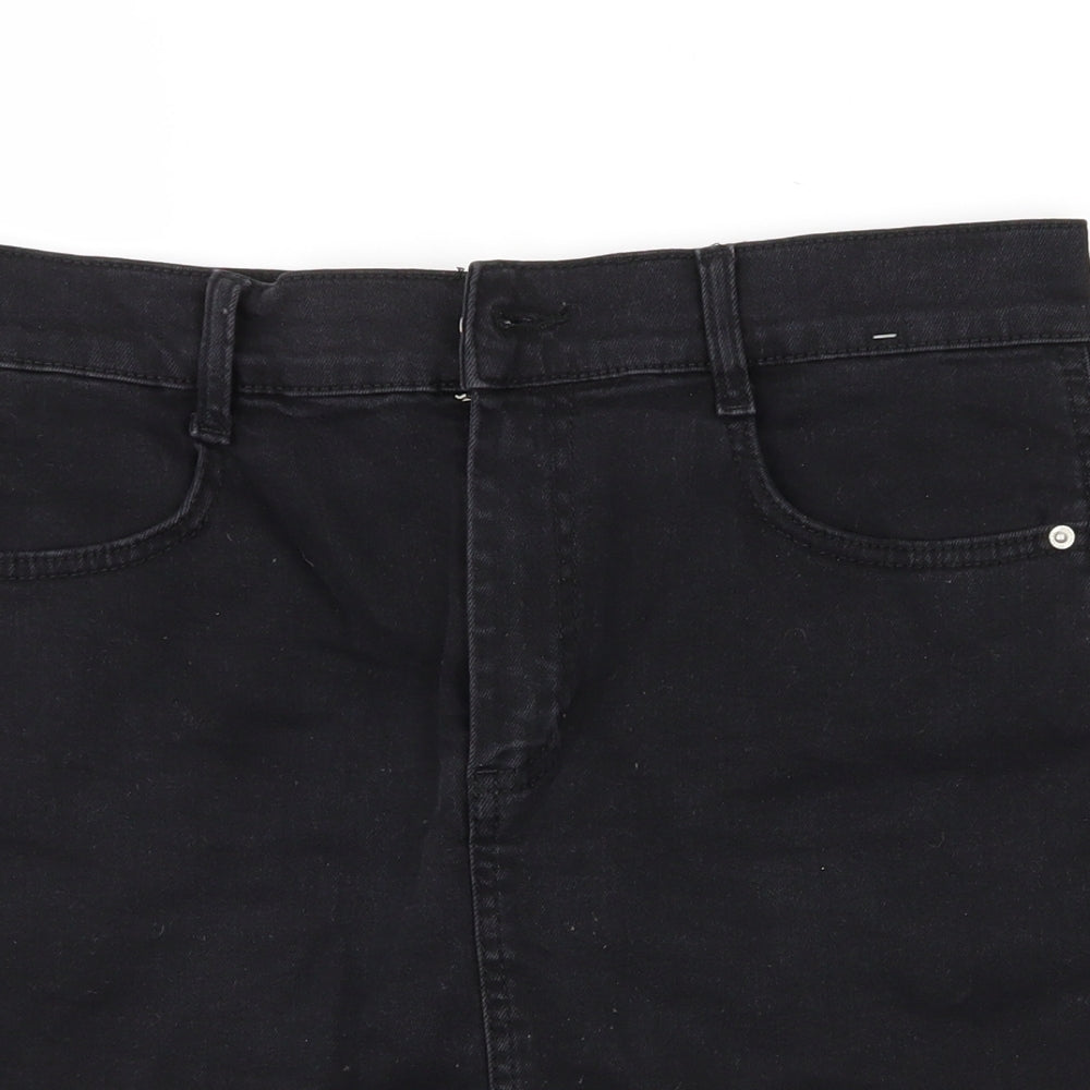 Denim Co. Womens Black   Straight & Pencil Skirt Size 14