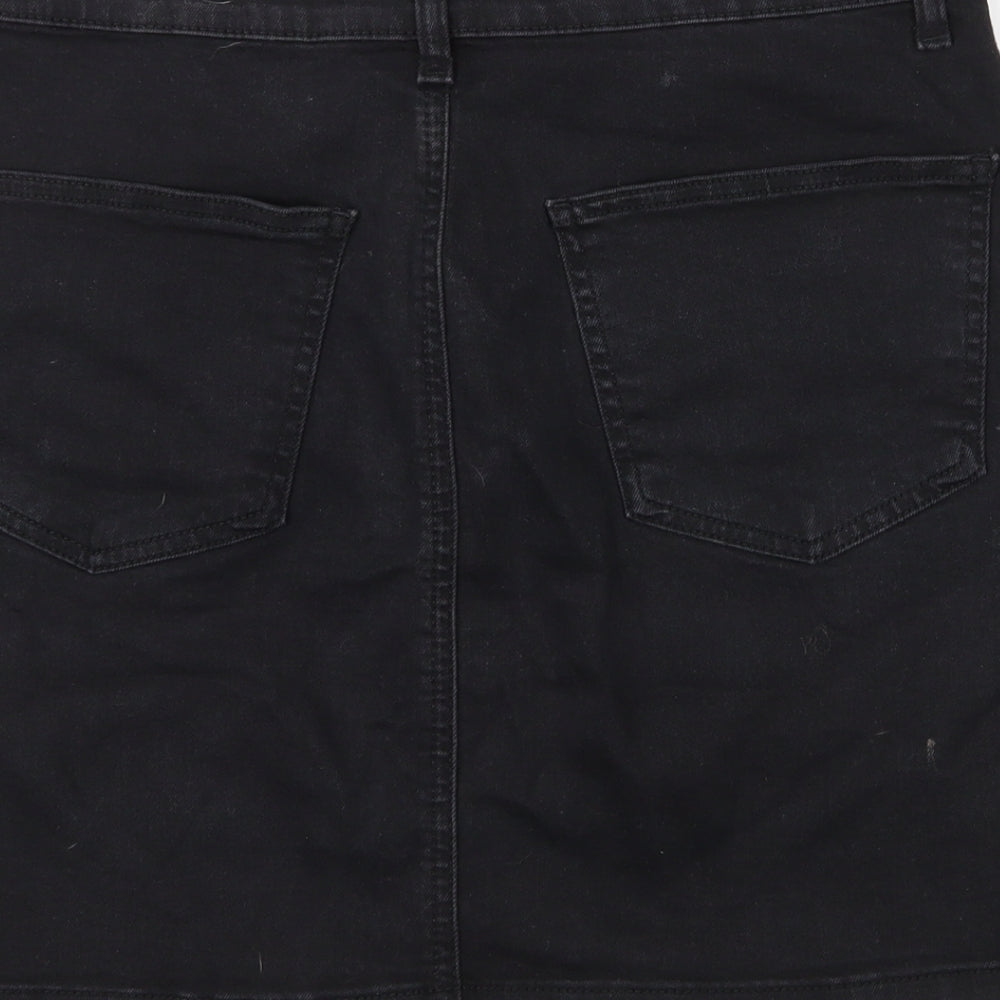 Denim Co. Womens Black   Straight & Pencil Skirt Size 14