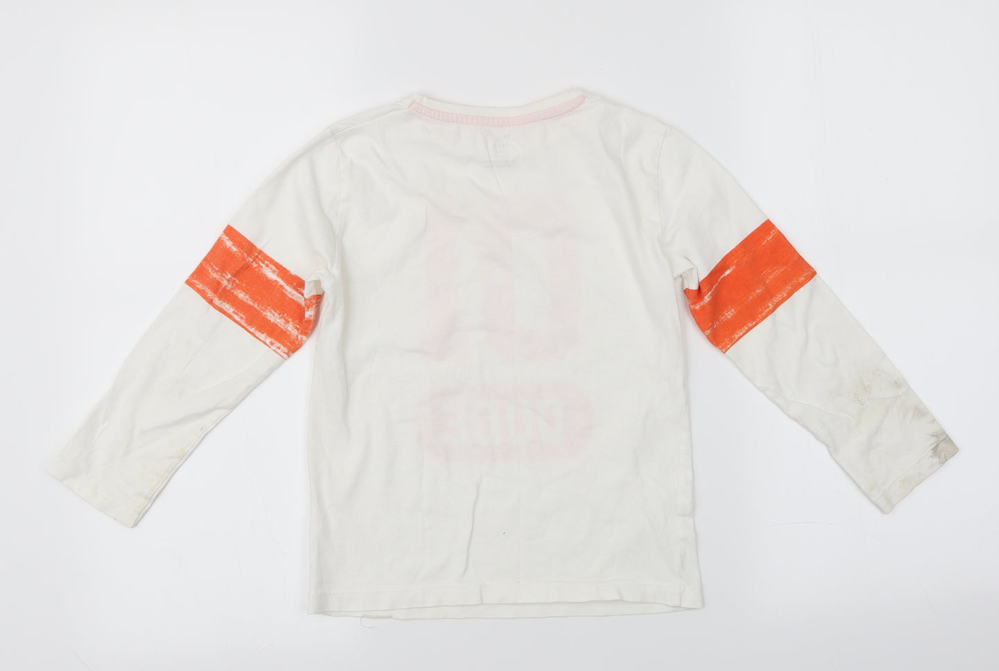 ZY Boy Boys White   Basic T-Shirt Size 7-8 Years  - Dude