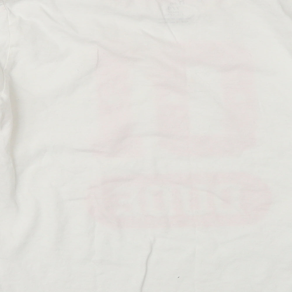 ZY Boy Boys White   Basic T-Shirt Size 7-8 Years  - Dude