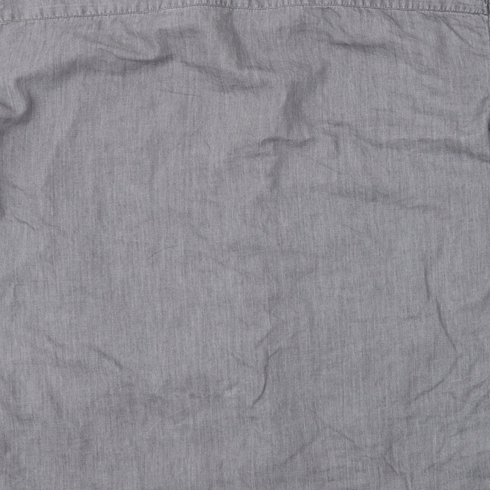 Pier One Mens Grey    Button-Up Size S